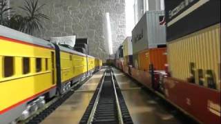 Indoor g scale Cab Ride with Challenger runby [upl. by Macrae]