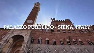 Palazzo Pubblico  Siena Italy [upl. by Jecoa]