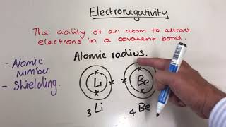 A Level Chemistry Electronegativity [upl. by Hardy]