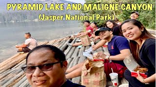 PYRAMID LAKE AND MALIGNE CANYON  JAPSER NATIONAL PARK  LOBSTICK LODGE TOUR  JASPER ALBERTA [upl. by Leibarg]