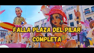 FALLAS VALENCIA 2024 entro a la falla PLAZA DEL PILAR sección especial VUDÚ [upl. by Nimzaj]