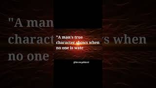 Insightful quotesA man’s true character  Revenge Man short shorts motivation selfimprovement [upl. by Harris]