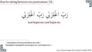 Dua for sitting between two prostrations 1 [upl. by Alrahs]