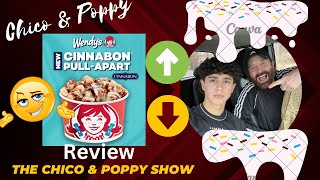 Chico amp Poppy do the Wendys Cinnabon PullApart Review [upl. by Odraccir]