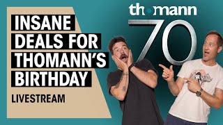 Thomann 70th Anniversary Deals Demo Gibson Squier and more  Livestream with KampG  Thomann [upl. by Maclaine]