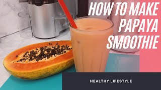 5 minutes tropical smoothie recipe youll love papaya healthy smoothie [upl. by Aniles282]