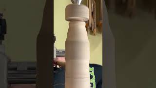 Making a Giant Wooden Wine Bottle From Scratch shorts woodturning diy [upl. by Eisenstark396]