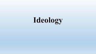 Ideology Cultural Studies [upl. by Manuela]