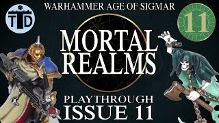 Sigmarite Mausoleum Scenery Warhammer AoS Mortal Realms Issue 11 Battle Report [upl. by Mascia]