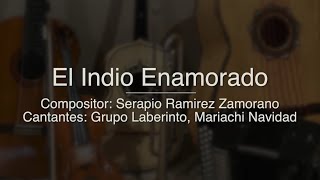 El Indio Enamorado  Puro Mariachi Karaoke  Grupo Laberinto Mariachi Navidad [upl. by Leonid]