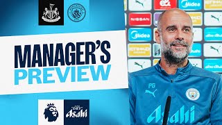 MANAGERS PREVIEW  Pep Guardiola  Newcastle United v Man City  Premier League [upl. by Ducan]