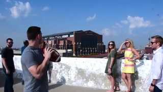 Worlds Longest Football Throw [upl. by Bette]