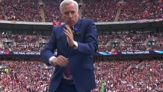 Alan Pardew Shows off His Dance Moves at Crystal Palace vs Manchester United FA Cup Final 2016 [upl. by Liborio]