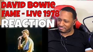 David Bowie • Fame • Live 1978 REACTION  DaVinci REACTS [upl. by Dorin]