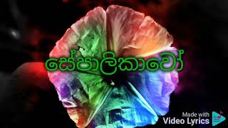 sepalikawo song lyricssinhala [upl. by Harshman]