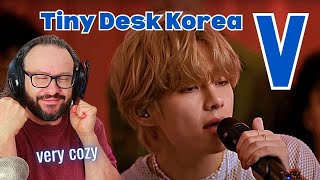 Reacting to 뷔 V  Tiny Desk Korea  AWESOME SET [upl. by Inittirb]