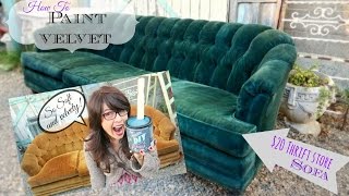 How to Paint Upholstery keep it soft and velvety No cracking or hard texture [upl. by Tsenre961]