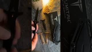 TAKUMITAK  TKF303 PROTECTOR FIXED BLADE KNIFE EXCHANGEABLE HANDLE SCALE DEMO [upl. by Vanthe]