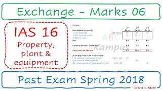 PE QampA Exchange  ICAP Spring 2018  IAS 16 FA170 [upl. by Sato906]