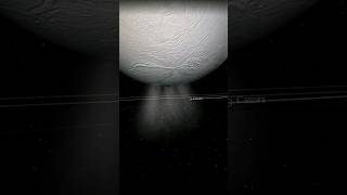 Cassini going through Enceladus waterice plumes which come from the moons surface fractures [upl. by Yelbmik79]