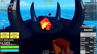 Awakening Magma  much more  Roblox Blox fruitsmp4 [upl. by Attayek244]