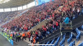 Coventry City vs Nottm Forest fans Aug 2021  last minute winner [upl. by Enneillij9]