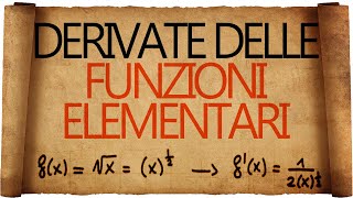 Derivate delle funzioni elementari  costanti  potenze e radici [upl. by Llednahc]