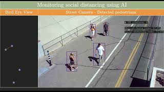 Monitoring Social Distancing using AI [upl. by Carney]