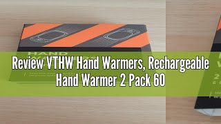 Review VTHW Hand Warmers Rechargeable Hand Warmer 2 Pack 6000mAh with Long Lasting Heating 3 Adjus [upl. by Ileak357]