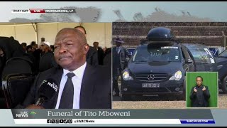 Tito Mboweni  Mourners pay last respects [upl. by Eelyram]