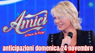 Amici 24 anticipazioni domenica 24 novembre lite tra i prof giuria d’eccezione [upl. by Aseela810]