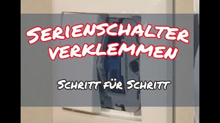 Serienschalter  Einbau im Fertighaus mit 3 und 5adriger Ableitung  Schritt für Schritt [upl. by Erida540]