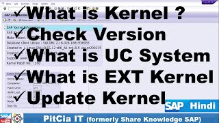 SAP Kernel Update step by step  कर्नेल को कैसे अपडेट कर सकते है   pitciait [upl. by Ynove]