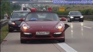 Reifenplatzer am Porsche auf der Autobahn A71 [upl. by Bronnie]