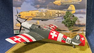 Messerschmitt 109 E3 Eduard 132 Swiss air force Full build video [upl. by Sheridan]