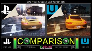 Need for Speed Most Wanted PlayStation 3 vs Wii U Side by Side Comparison  VCDECIDE [upl. by Vinita]