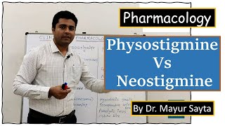 Physostigmine vs Neostigmine  Pharmacology  Physostigmine  Neostigmine [upl. by Lustig]