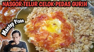 NIKMATNYA YA ALLAH MAKAN TELUR CEPLOK PEDAS ASAM MANIS DAN NASI GORENG [upl. by Luedtke]