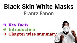 Black Skin White Mask By Frantz Fanon Chapter 4 summary in hindi Black Skin white mask summary [upl. by Mayap685]