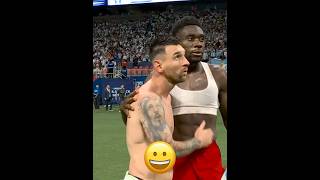 Messi amp Alphonso Davies Friendship 🥰 [upl. by Desiree510]