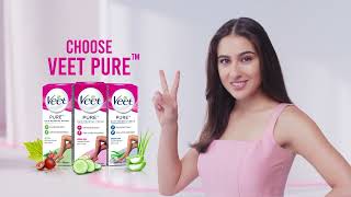 Veet is now Veet Pure ft Sara Ali Khan  Hindi [upl. by Oicnevuj]