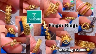 Tanishq 22k trendy Light weight Finger Ring Designs with PriceDaily wear Ringsimdeeya deeya [upl. by Sitelc43]