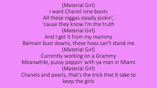 Saucy Santana  Material Girl lyrics [upl. by Vernier]