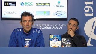 Conferenza Stampa  Solbiatese vs AC Pavia [upl. by Pauwles]