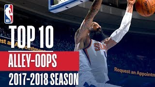 Top 10 AlleyOop Dunks 2018 NBA Season [upl. by Eisle575]