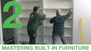 Mastering BuiltIn Furniture  Section 2 Installing the Cabinets [upl. by Swetiana]