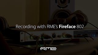 Pro Audio Interface  Recording with RMEs Fireface 802 [upl. by Denoting]