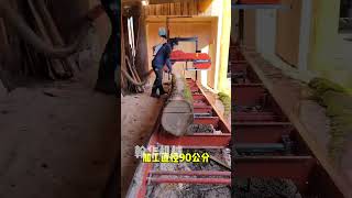 band saw machine 50 type band saw machine sawing wood [upl. by Ivzt816]