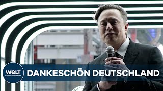 TESLA TURBO Elon Musk eröffnet in Rekordzeit Gigafactory in Grünheide [upl. by Celisse822]