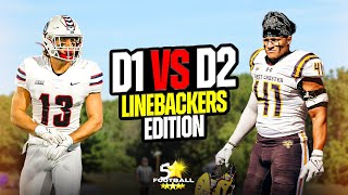 D1 VS D2 Linebacker  WHOS BETTER😳 [upl. by Suraved788]